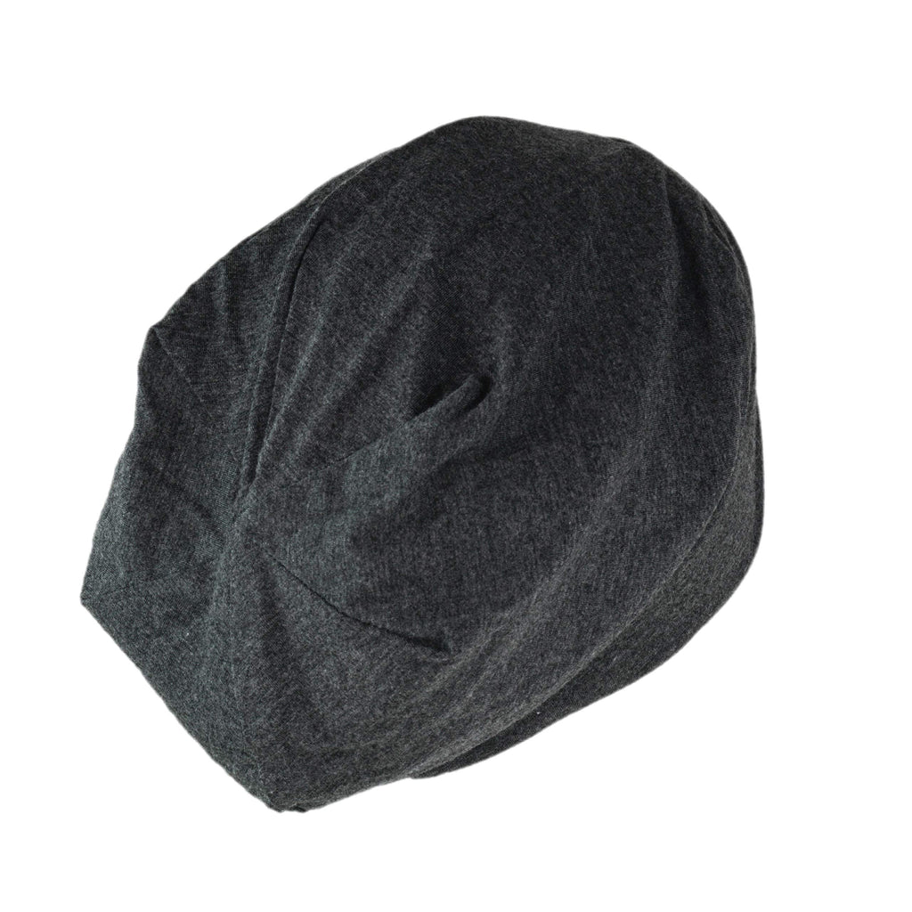 Kitsch Satin Lined Jersey Sleep Bonnet for Women - Satin Hair Bonnet for Sleeping Medium Heather Grey