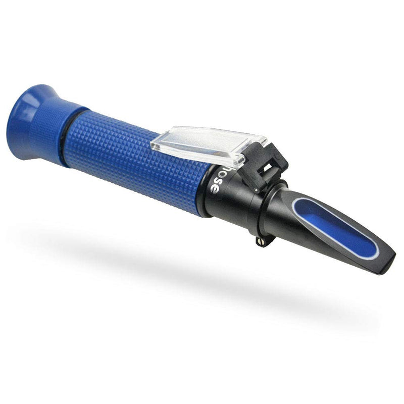 Alcohol Refractometer of 0-80% Volume Percent Scale Range, for Alcohol Content Measurement in Alcohol Liquor Production, Distilled Beverages, Homebrew, with Automatic Temperature Compensation Function