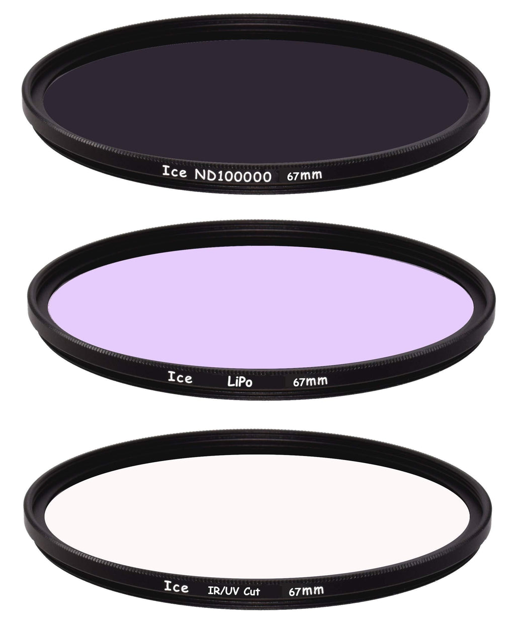 ICE Astral 3 Slim Filter Set 67mm LiPo, UV-IR Cut ND100000 16.5 Stop ND Optical Glass 67