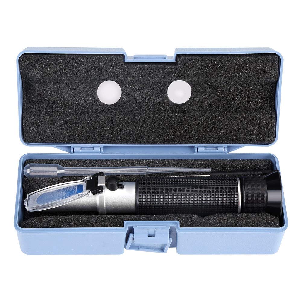 Alcohol Refractometer, Professional Handheld Alcohol 0-80% Test Refractometer, Wine Tester Meter Measure Instrument for Testing Distilled Beverage, Rice Wine and Wine