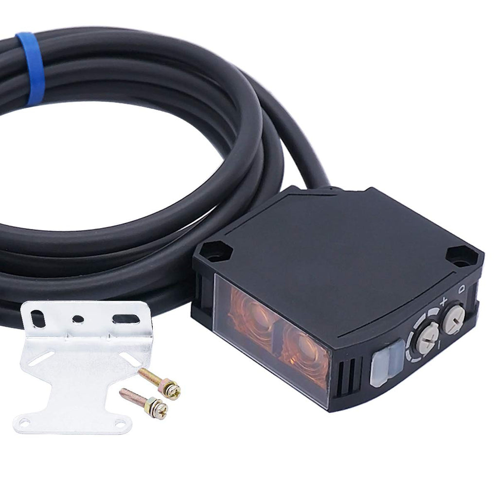 Twidec/0-80CM Cable Induction Diffuse Reflection Infrared Photoelectric Sensor 24-240V AC/DC E3JK-DS30M1 Photoelectric Proximity Switch E3JK-DR12-Z 0-80cm