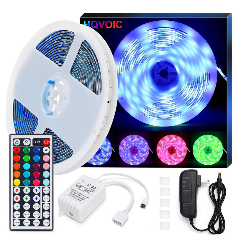 [AUSTRALIA] - LED Strip Lights, HQVOIC 16.4ft Waterproof Tape Lights Color Changing 5050 RGB LEDs Light Strips Kit with Remote for Home Lighting Kitchen Bed Flexible Strip Lights for Home Bedroom Decoration 