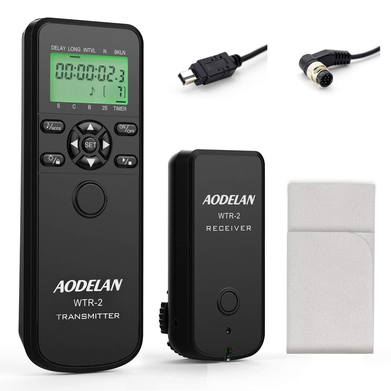 AODELAN Wireless Camera Shutter Remote Release Control for Nikon D850, D810, D5200, D3100, D5000, D7200, D600, D610, D750, D3200, D3300 Cameras