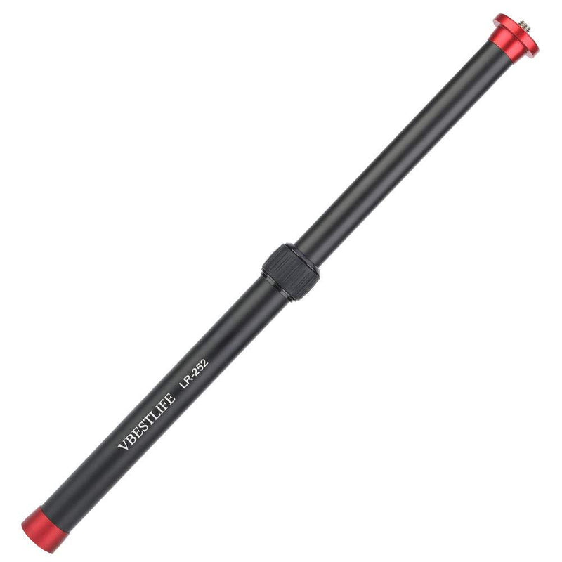 Tripod Extension Pole, Aluminum Alloy Gimbal Extension Rod Handheld Extension Bar Telescopic Stick Rod Selfie Stick Extender 1/4'' Screw Extender Pole for DJI Zhiyun, Ne