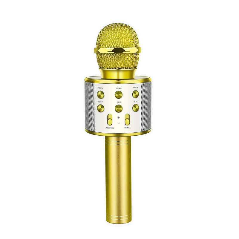 [AUSTRALIA] - dmazing ROKO Wireless Portable Handheld Bluetooth Karaoke Microphone - Best Gifts Gold 