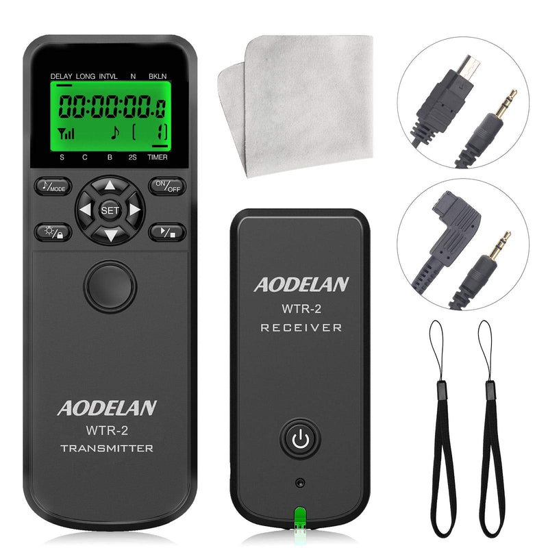 Camera Wireless Timer Remote Shutter Release, AODELAN Intervalometer HDR Remote Control for Sony A7RIII, A7III, A9, A7RII, A7R, RX100 VI, A6000, A77, A99, A6000, A6300; Replace RM-SPR1 and RM-L1AM S6 S8 for Sony