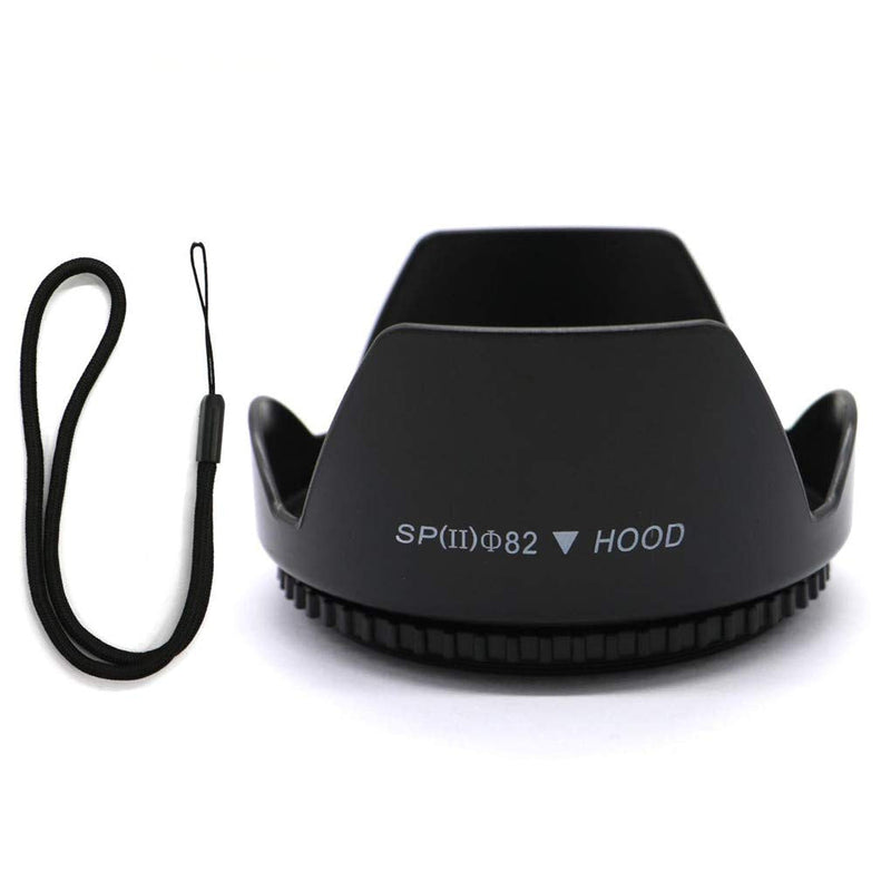 82mm Petal-Shaped Lens Hood, Suitable for Canon Nikon, Sony, FujiFilm, Olympus Digital Cameras etc All Types of Camera Lenses of The Same Diameter