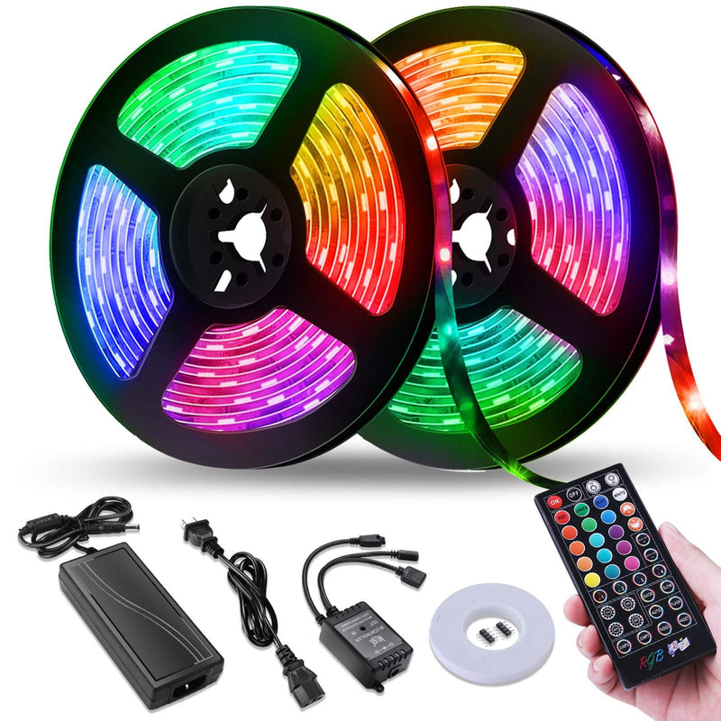 [AUSTRALIA] - LED Strip Lights, Tenmiro 32.8ft Led Music Sync Color Changing Light with 40keys Music Remote Controller, Led Lights for Room, Bedroom, TV, Party 