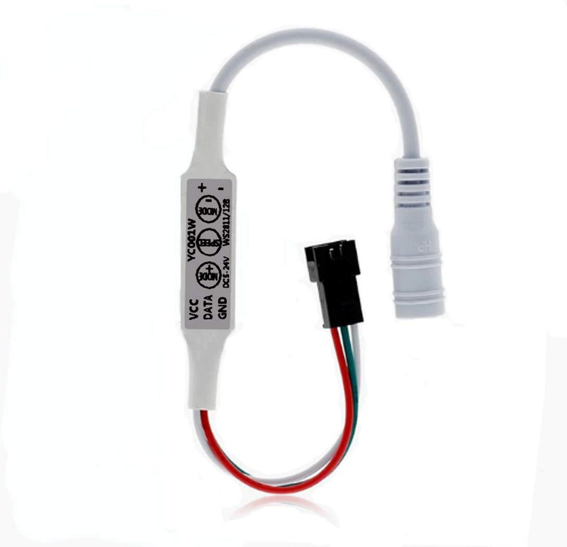 [AUSTRALIA] - Ying Chuang WS2811 Controller DC5V~12V Mini 3key LED Controller for SK6812 WS2811 WS2812 SM16703 Dream Color Programmable RGB LED Strip Pixel YC001W (Mini Easy 3key Controller DC Head) Mini easy 3key controller DC head 