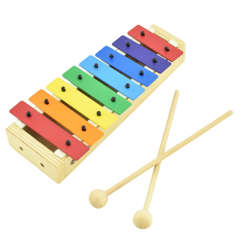 MUSICUBE Xylophone for Kids Wood Xylophone with Mallets Orff Music Instrument for Educational& Preschool Learning Baby Percussion Kit with Professional Tuning for Toddlers Gift Choice for Children age A