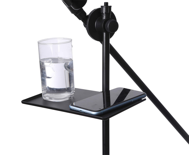 G Ganen Microphone Stand Tray, Made of Steel with Load Capacity For Music Sheet Instrument Stand (7.95 inch) 7.8 inch