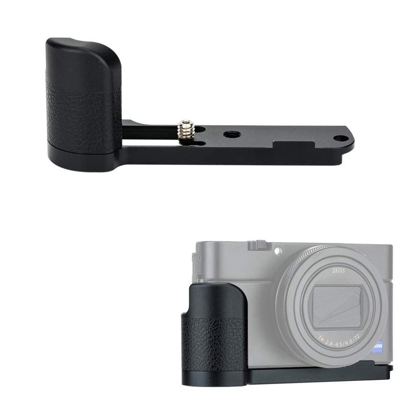 JJC Solid Metal Hand Grip Secure Handle Bracket for Sony RX100 VII RX100VII RX100M7 DSC-RX100 VII DSC-RX100VII DSC-RX100M7 Camera,Anti-Slip Pads Design