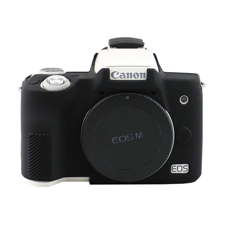 Easy Hood Case for Canon EOS M50 and M50 II Digital Camera, Anti-Scratch Soft Silicone Housing Protective Cover Protector Skin (Black) Black