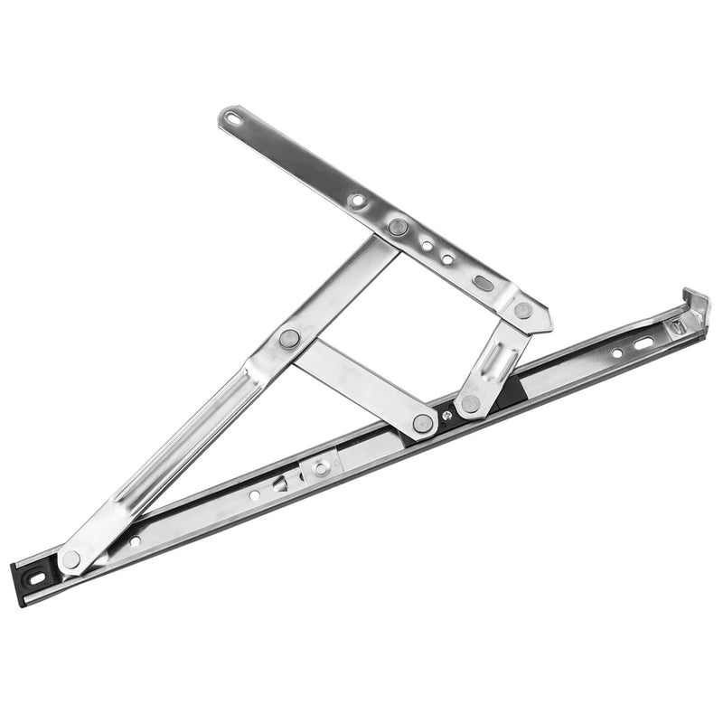 MroMax 14Inch Casement/Hanging Window Hinge and 202 Stainless Steel Silver Tone 1PCS