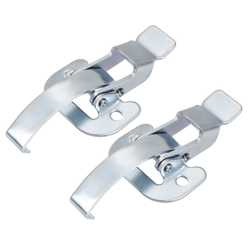 uxcell 3.62-inch Galvanized Draw Toggle Latch with Spring-Steel Hook - 2 Pcs