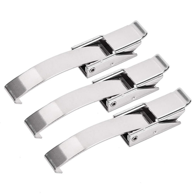 [AUSTRALIA] - uxcell 3.92-inch SUS304 Stainless Steel Draw Toggle Latch with Spring-Steel Hook - 3 Pcs 