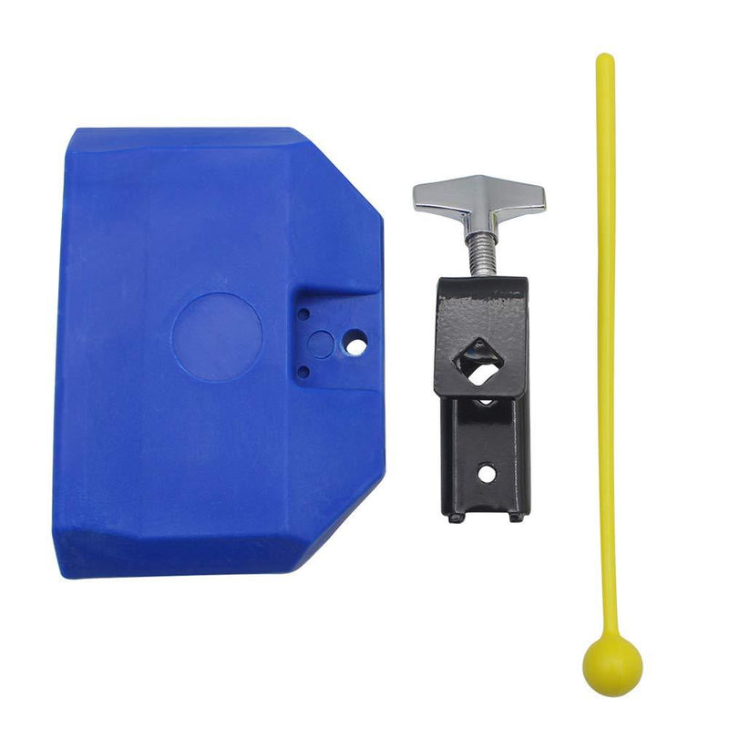 Bnineteenteam Cow Bell with Stick, 5 inch Quick Release Cow Bell Noisemaker for Drum Set Kit Percussion Blue