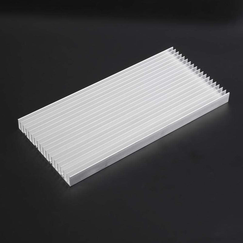 Large Aluminum Heatsink,Aluminum Heat Sink 300 * 140 * 20mm / 11.81 * 5.51 * 0.78" Big Heatsink Very Large Heat Sinks 30014020MM Heat Sinks Cooling 19 Fin Radiator for High Power LED Light