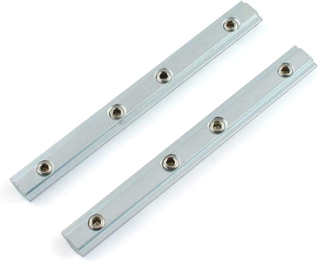 PZRT 4-Pack 2020 Series Aluminum Profile Straight Line Connector,Length 3.9 Inch Bracket Fastener with M5 Screw,for T Slot 6mm Aluminum Extrusion Profile Connect Parts
