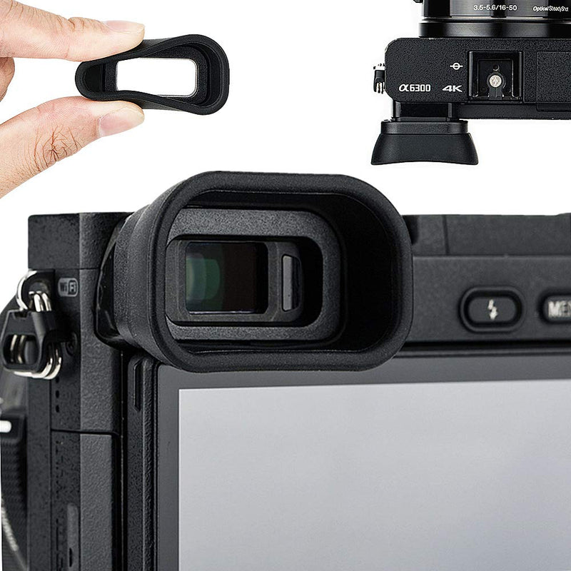 Soft Silicon Camera Viewfinder Eyecup Eyepiece Eyeshade for Sony A6000 A6100 A6300 Eye Cup Protector Replaces Sony FDA-EP10 for A6000 A6100 A6300