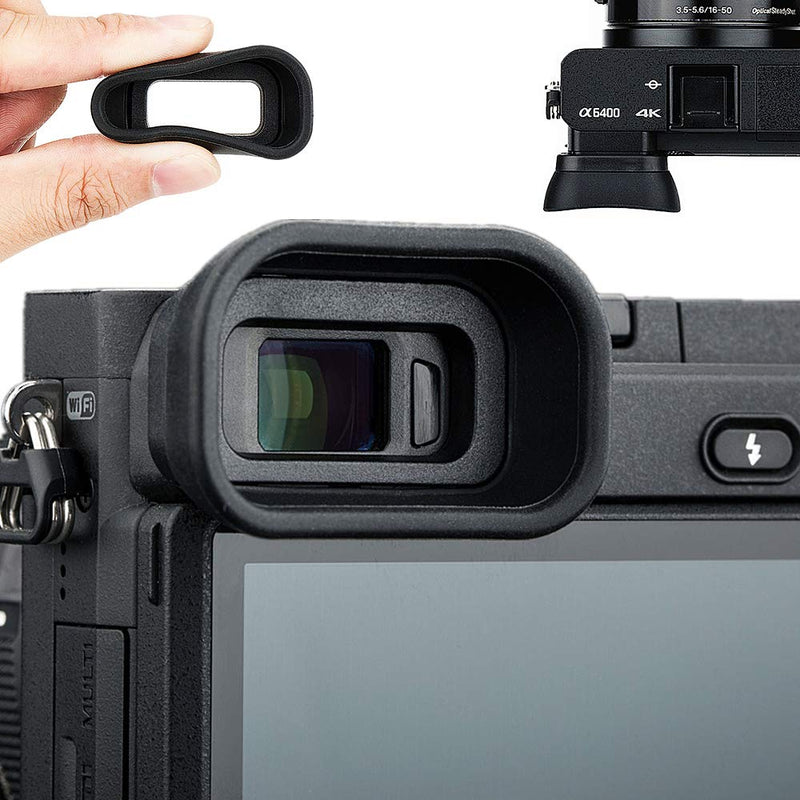 Soft Silicon Camera Viewfinder Eyecup Eyepiece Eyeshade for Sony A6600 A6500 A6400 Eye Cup Protector Replaces Sony FDA-EP17 for A6400 A6500 A6600