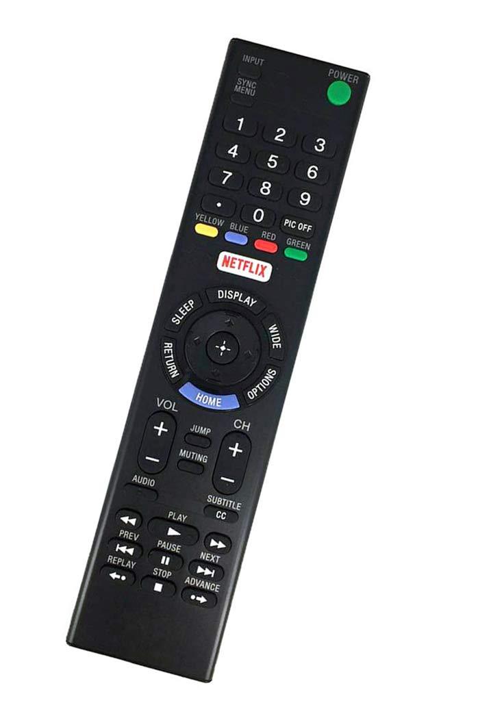 Replaced Remote Control Compatible for Sony KDL-55W650D KDL55W6500D KDL-40R555C KDL40W659D KDL-40W657D KDL48W659D KDL-40W655D KDL55W650D KDL-40R557C KDL48R555C KDL48W657D Smart LED HD TV Netflix