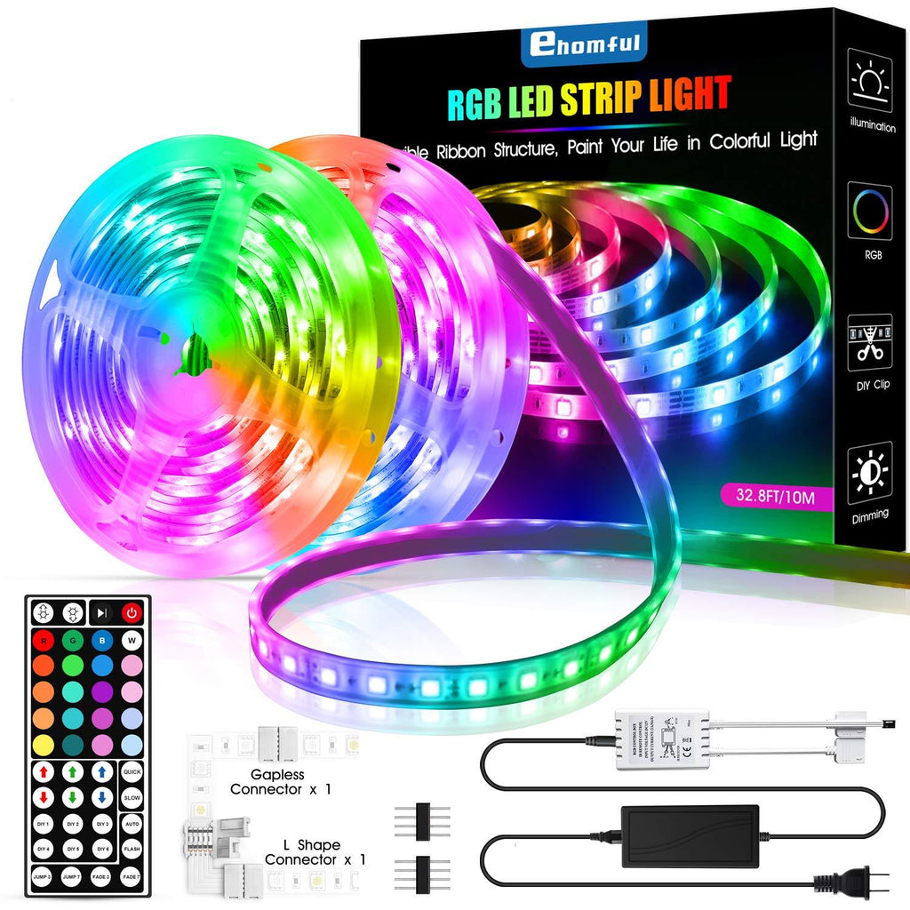 [AUSTRALIA] - Led Strip Lights 32.8 Feet,ehomful Color Changing 44 Keys Remote Control Led Lights for Bedroom,Room,Kitchen and Party Decorations 