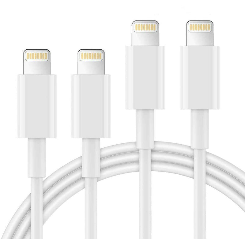 AUNC iPhone Charger 4PACK 3/3/6/6Feet Long USB Charging Cable High Speed Connector Data Sync Transfer Cord Compatible with iPhone Xs Max/X/8/7/Plus/6S/6/SE/5S iPad
