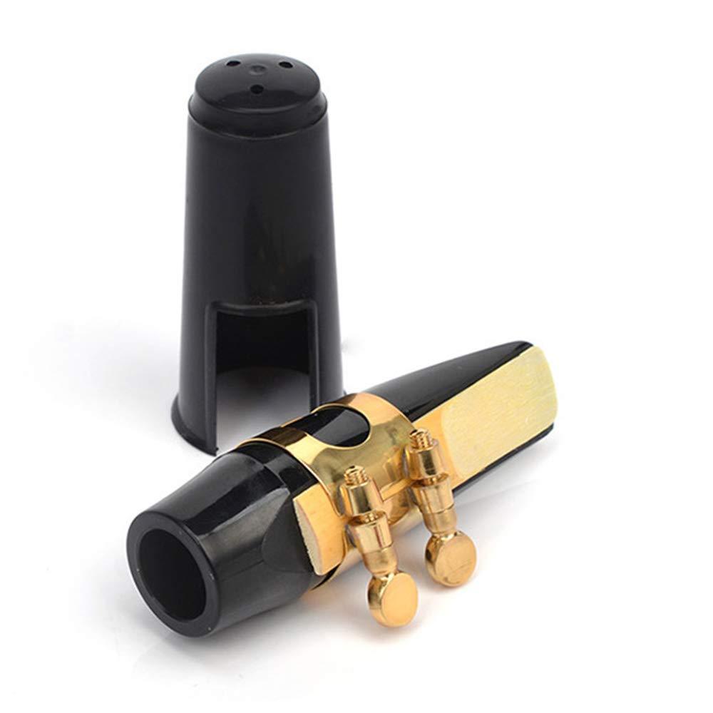 ACCOCO Alto Sax Saxophone Plastic Mouthpiece with Cap Metal Buckle Reed Kit for Alto Saxophone Saxophone Parts with Storage Bag