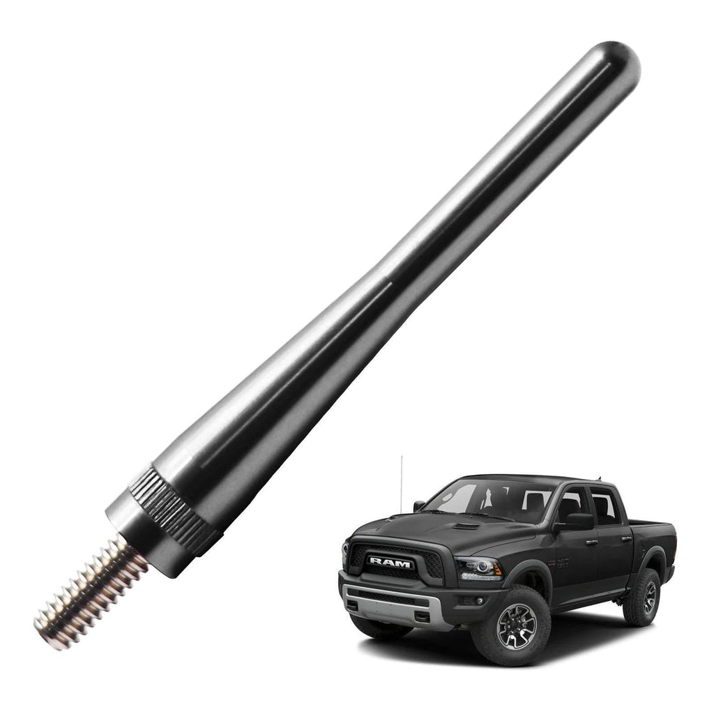 JAPower Replacement Antenna Compatible with Dodge RAM Rebel 2015-2018 | 3.2 inches-Titanium Titanium