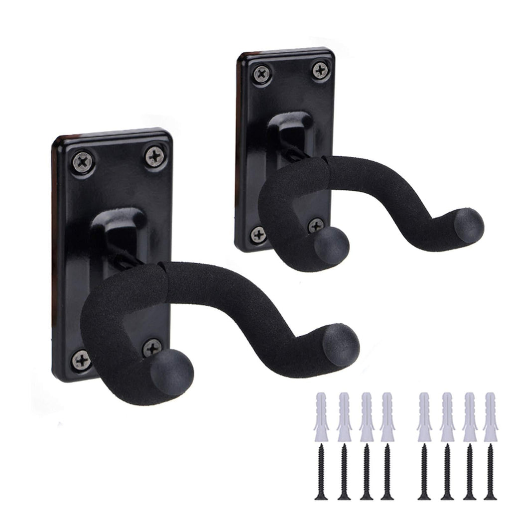 Guitar hanger Guitar hook Guitar holder Guitar wall mount hangers for Electric Acoustic and Bass Guitars(2-Pack) 2PCS