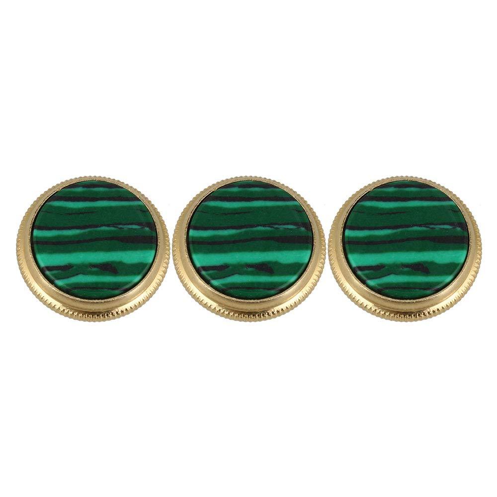 BQLZR Gold Green Trumpet Finger Button Musical Instruments Replacement Parts Pack of 3