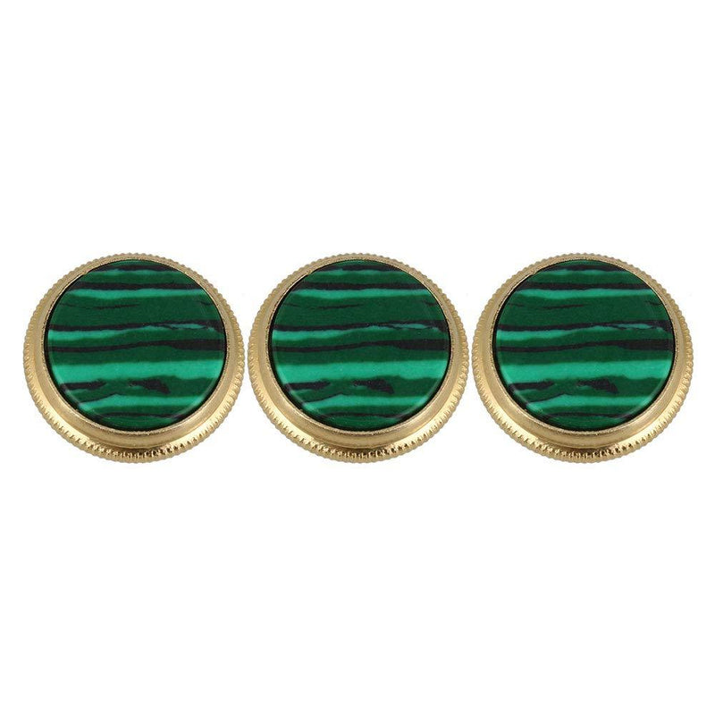 BQLZR Gold Green Trumpet Finger Button Musical Instruments Replacement Parts Pack of 3