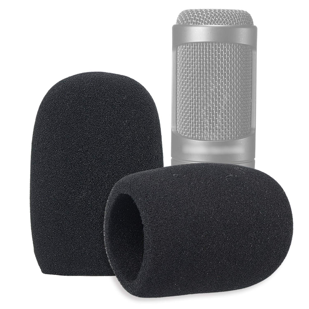 SUNMON Windscreen Foam Cover, Windscreen Pop Filter for Audiotechnica AT2020 Condenser Studio Microphone (2 PACK) 2PCS Foam