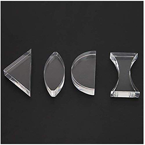 Optical Glass Light Spectrum Prism Basic Physics Teaching 4PCS