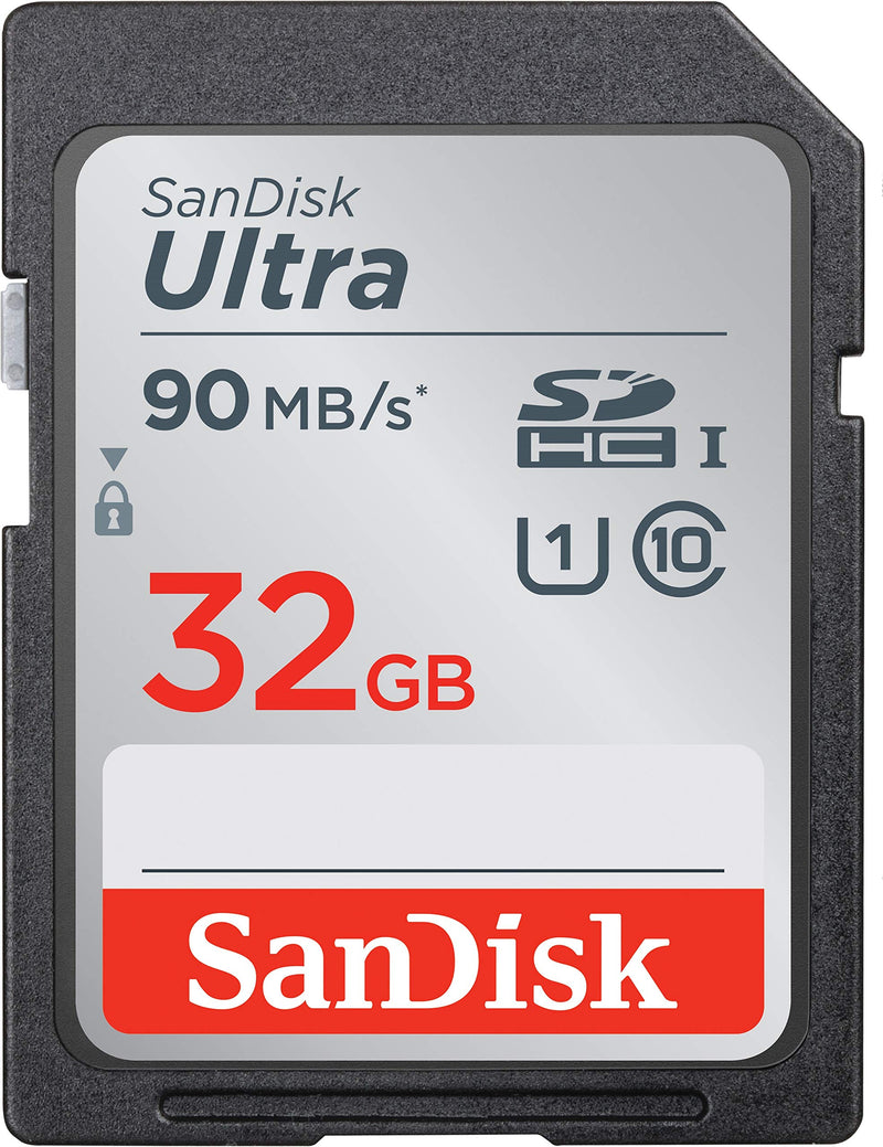 SanDisk 32GB Ultra SDHC UHS-I Memory Card - 90MB/s, C10, U1, Full HD, SD Card - SDSDUNR-032G-GN6IN