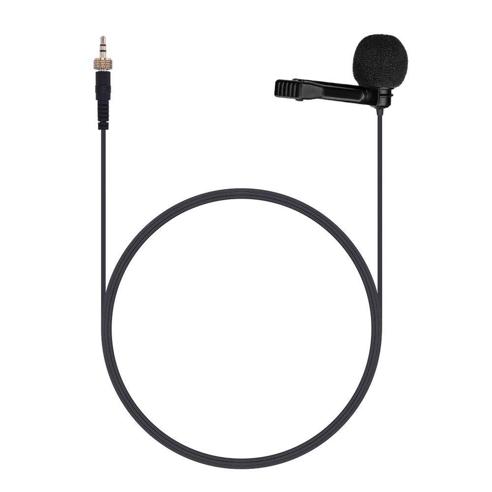 Lavalier Lapel Microphone Comica CVM-M-O1 Omnidirectional Hands Free Clip on Lapel Mic for Sennheiser Comica, More Wireless Microphone Transmitter System