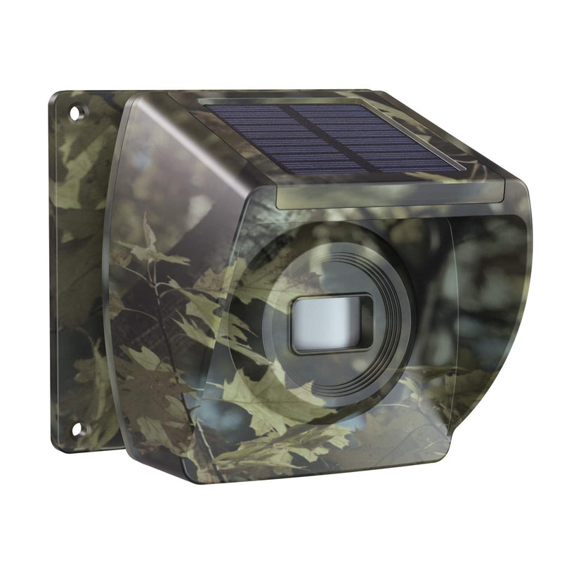 Solar Driveway Alarm Wireless Outside 1800ft Range, Outdoor Motion Sensor & Detector Driveway Alert System with Rechargeable Battery/Weatherproof/Mute Mode (Sensor-Camouflage) Sensor-Camouflage