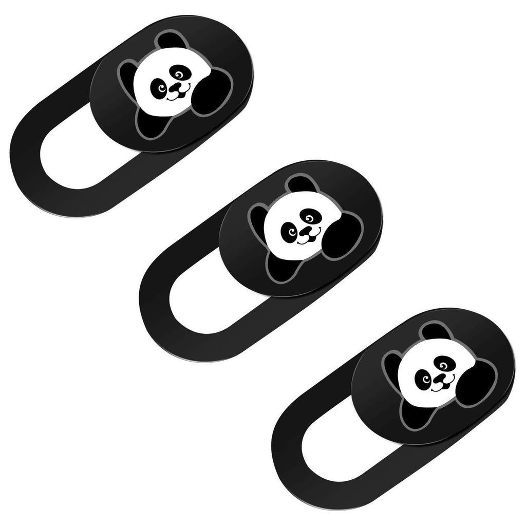 SIREG Webcam Cover Slide Ultra Thin - Cute Panda Web Camera Cover fits Laptop,Tablet,Computer, Smartphone, Protect Your Privacy and Security,Strong Adhesive