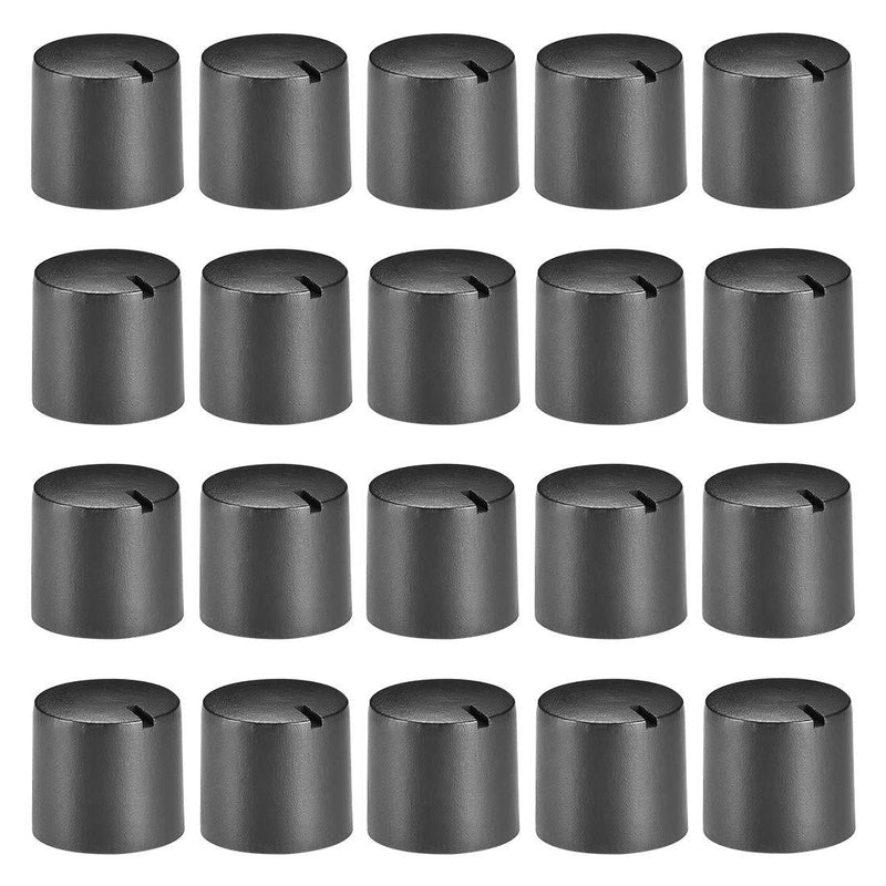 uxcell 20Pcs 6mm Shaft Hole Knob for Speaker Effect Pedal Amplifier Potentiometer Knob 14x14mm