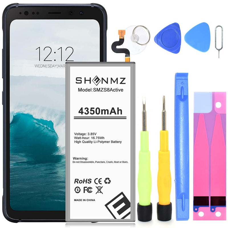 Galaxy S8 Active Battery,[Upgraded] 4350mAh Li-Polymer B-BG892ABE Replacement Battery for Galaxy S8 Active SM-G892 SM-G892U SM-G892A with Screwdriver Tool Kit