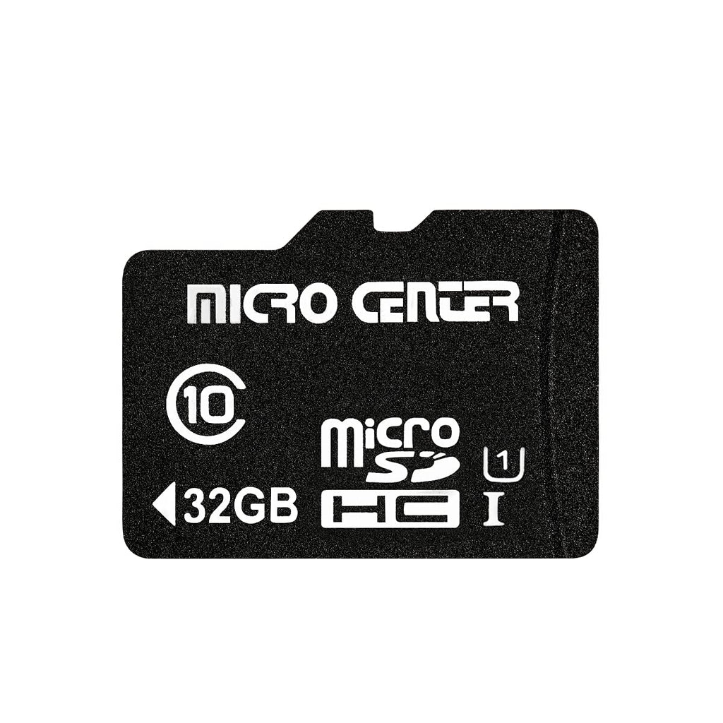 Micro Center 32GB Class 10 Micro SDHC Flash Memory Card with Adapter for Mobile Device Storage Phone, Tablet, Drone & Full HD Video Recording - 80MB/s UHS-I, C10, U1 (1 Pack)