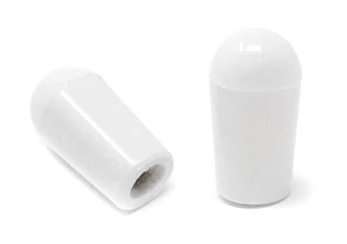 Vintage Forge White Toggle Switch Tip Caps for Gibson USA Les Paul Electric Guitar (2-Pack) LPST10-WHT