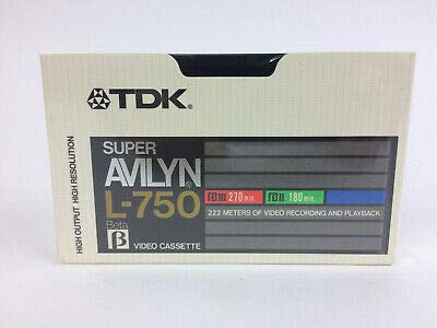 TDK Super AVILYN L-250 BETA Video Cassette