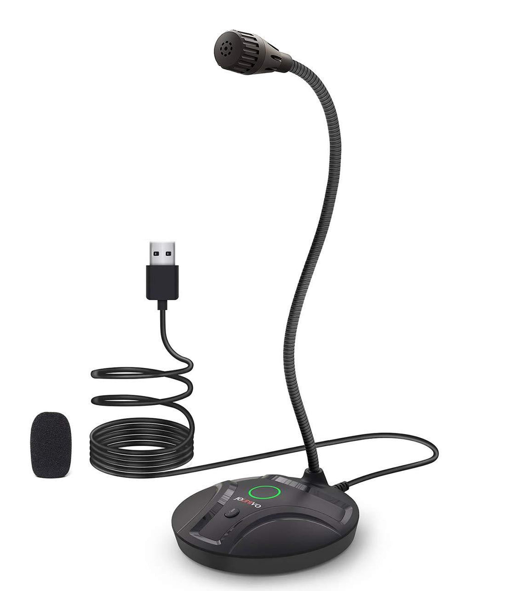 [AUSTRALIA] - Microphone for Computer, Gaming Mic JV605 with Mute Button Compatible with Desktop PC Laptop Mac PS4, Play & Plug USB Cardioid Gooseneck Mic Recording for Skype Streaming YouTube Game Podcast Cmix-605 