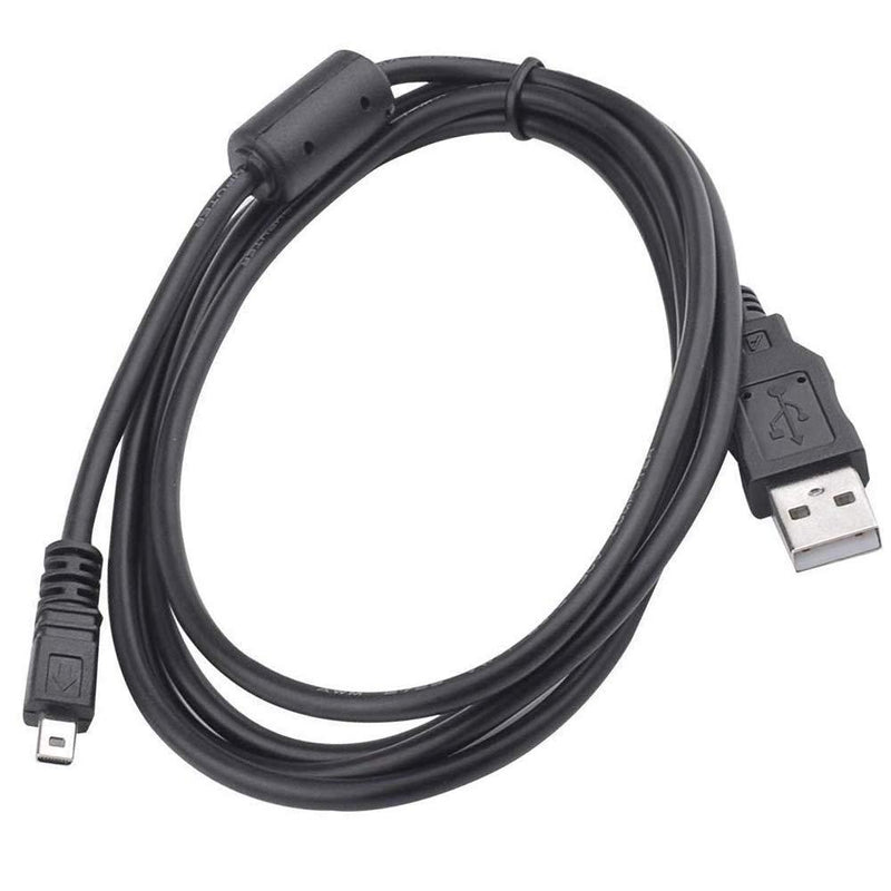UC-E6 USB Date Cable Replacement Photo 8 Pin Transfer Cord Compatible for Nikon Digital Camera UC-E16 UC-E17 SLR DSLR D3300 D750 D7200 Coolpix L340 L32 A10 P520 S6000 S9200 S6300 and More (1.5m/Black) 1.5M