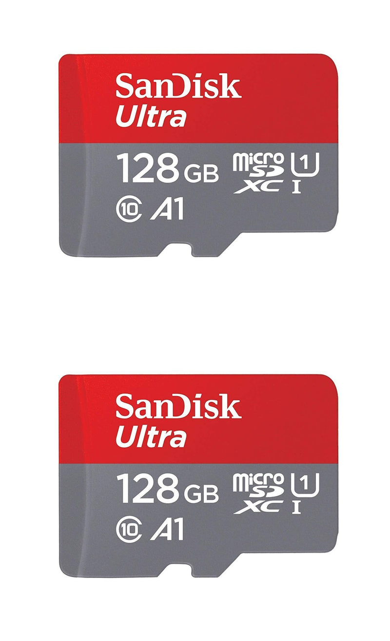 SanDisk 128GB X2 (256GB) MicroSD HC Ultra Uhs-1 Memory Card