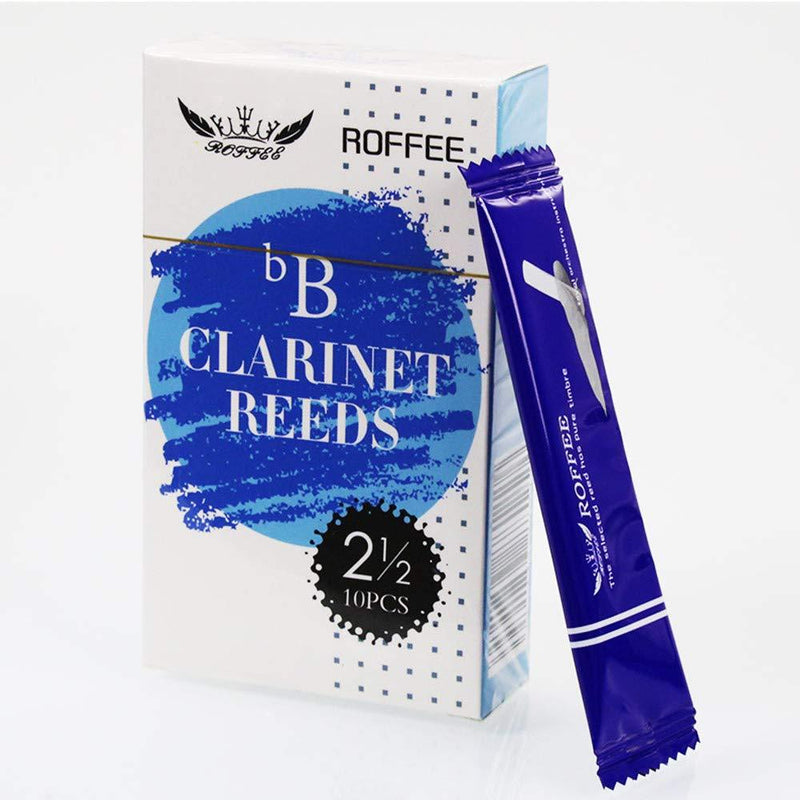 ROFFEE Bb clarinet reeds strength 2.5,10 pcs/box,individual packing 10 pcs 2.5