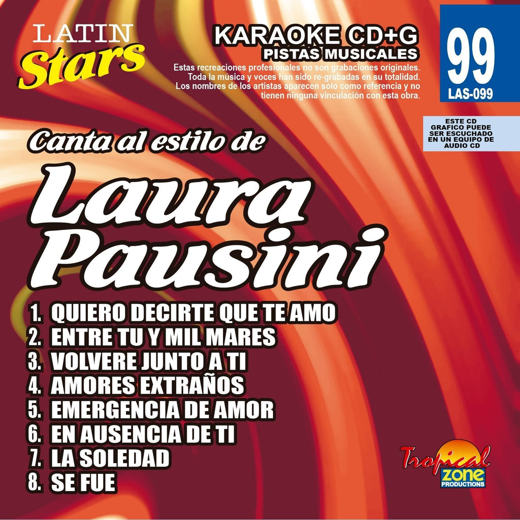 Karaoke Laura Pausini Latin Stars 099