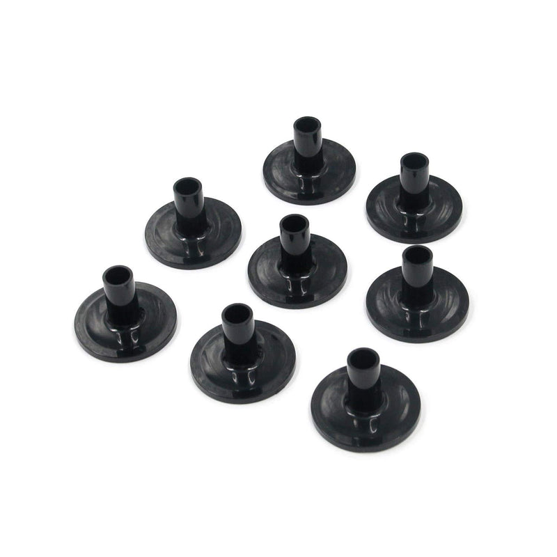 Geesatis 8 PCS Cymbal Sleeve Replacement for Shelf Drum Kit Drum Cymbal Sleeves (Black), 1.5" x 1.1"